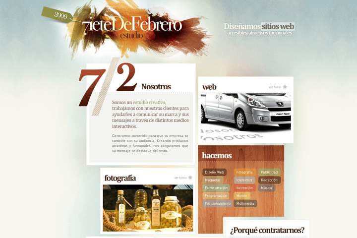 Siete de Febrero website preview